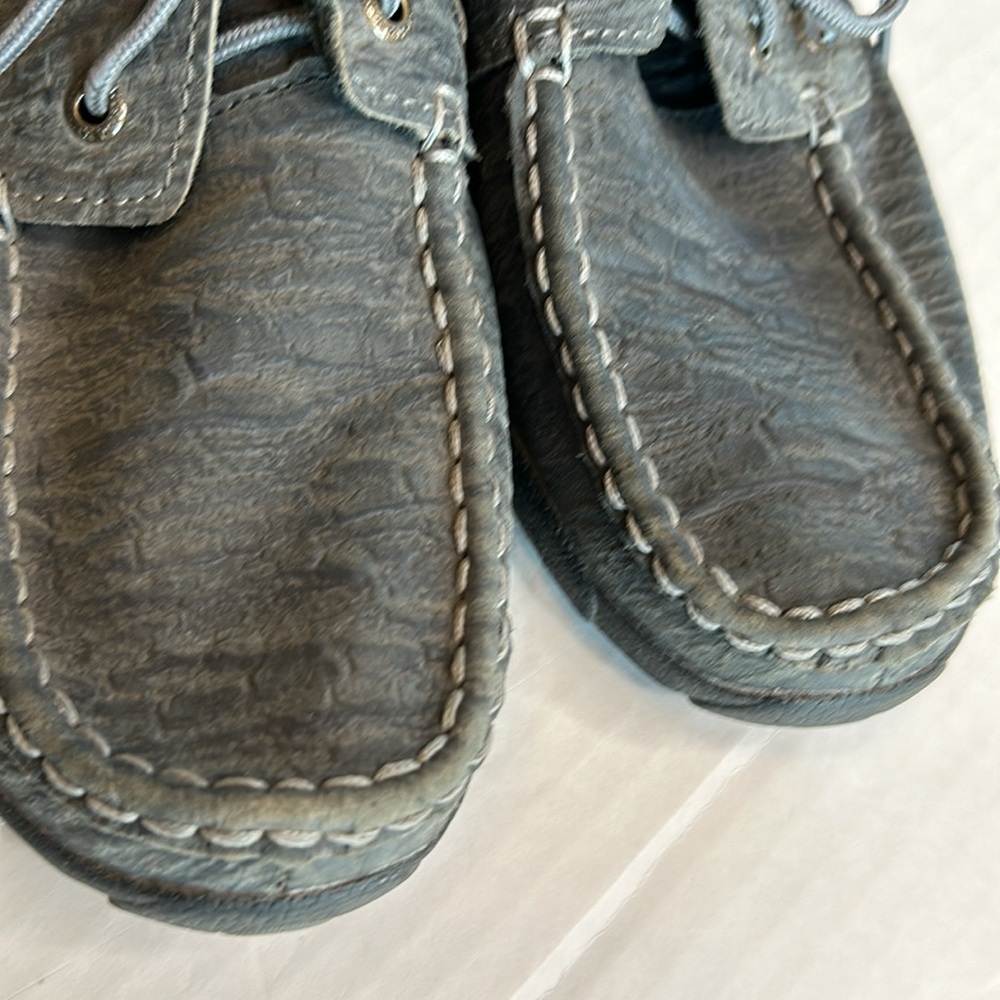 Twisted X Womens Charcoal Distressed Leather Driving Moc WDM0102. Size 10 - Picture 8 of 13